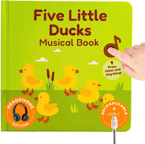 Cali's Books Five Little Ducks Nursery Rhymes Book for Toddlers - Sound