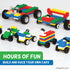 Play Platoon 400 Piece Wheels and Axles Sets, Building Bricks Car Parts and Pieces Kit