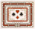 3 Track Non-Continuous Travel Cribbage Board - 60 Points, Maple/Bloodwood Inlaid, 6" x 5" with Storage Drawer