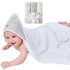 Set 6-Pack 28 28 Inch(Grey Viviland Baby Towels and Baby Wash Cloths Hooded Baby Towels Baby Wipes Absorbent Bath Face