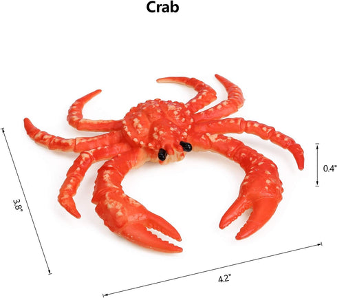 8pcs Playset UANDME Sea Animal Figures Realistic Ocean Animal Figurines Toy for Kids Cake Toppers Decoration
