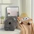 Hushlibaby 4Pack 31.5x31.5 Inch Set Hooded Baby Towels Unisex Hooded Towels Super Soft Absorbent Baby Boys Girls Unique