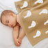 Cozy 36x28 Cotton Baby Blanket Knit Soft Swaddle Receiving Blankets Toddler Infant Blanket with Lovely Duck for Newborn