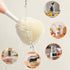 biqin Baby Bottle Brush Kit with Push-Press Bubble and Drying Rack for Bottle Cleaning, Bendable Bottle Cleaner Brush