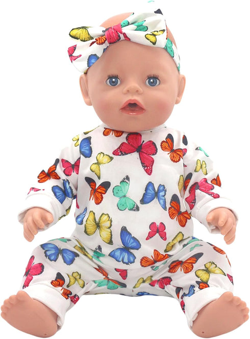 FADALEA 14-18 inch 5-Packs 14-18 inch Doll Clothes and Accessories with Headband for Doll (Not Include Doll)