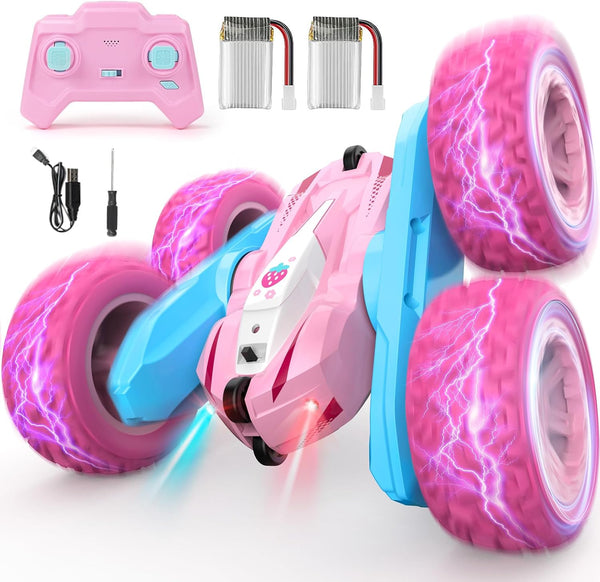 Remote Control Car, Pink RC Cars for Girls, Rechargeable RC Truck, 2.4Ghz
