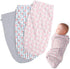Henry Hunter Baby Swaddle Sack, Soft Stretchy Cotton Swaddles for Newborns, Pack of 3, 0-3 Months, Flower, Owl, Light
