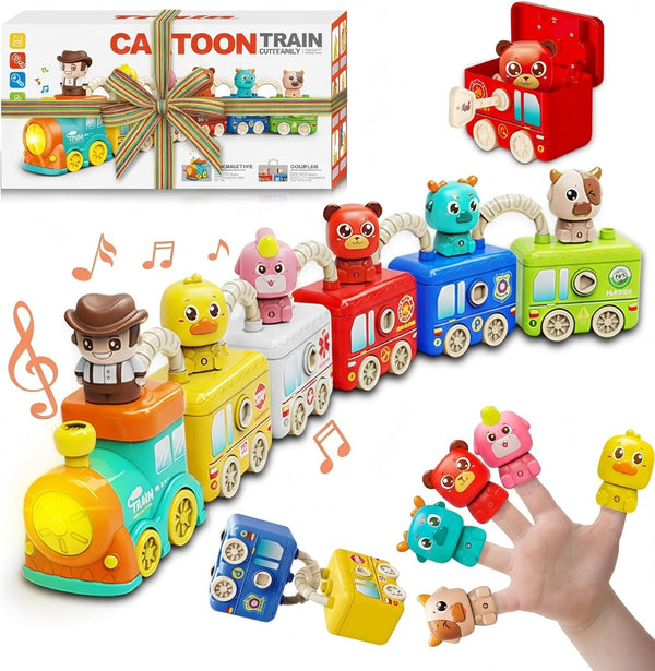 Montessori Train Toys for 2 3 4 Year Olds - Toddler Learning