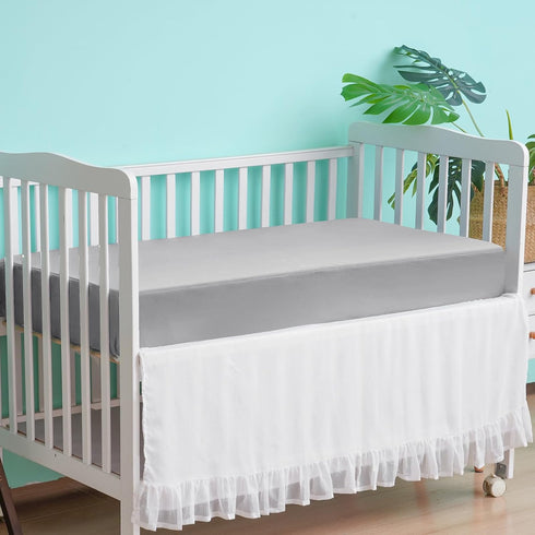 2 Pack, david's kids Waterproof Crib Sheets Fitted Ultra Soft Breathable Crib Mattress Protector for Boys Girls