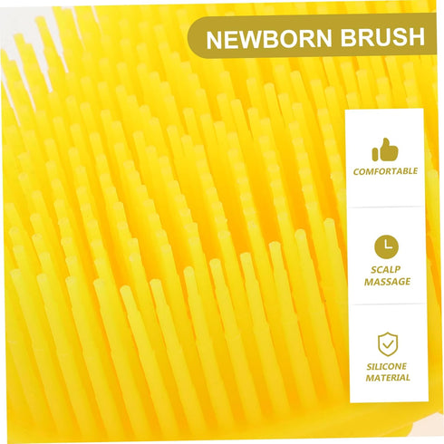 Bath Brush Soft Silicone Hair Care Brush for Newborns Ergonomic Handle for Gentle Scalp for Healthy Hair Growth
