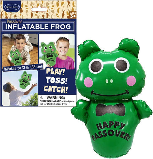 Rite Lite Inflatable Hoppy Frog for Passover, Fun Educational Toys for Seder & Passover Gifts