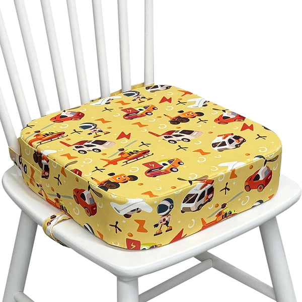 Acxseo Toddler Booster Seat for Kitchen Chair, 3.5" Oxford Foam Cushion, Non-Slip Base,