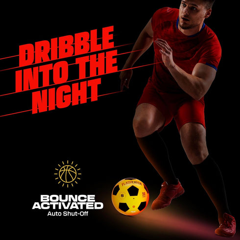 Light Up Soccer Ball, Glow in the Dark Sports Gear for Boys & Girls Ages 8-15+, Cool Night Activity Gift