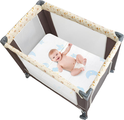 Ressainic Pack Pack Mattresses,38 26" Inch and Play Mattress PadTrifold Portable Crib N Play * Jacquard Playpen