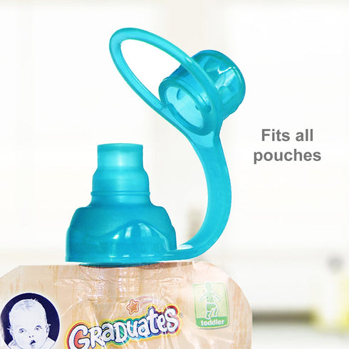 ChooMee Reusable Baby Food Storage Pouches, 5 oz + SoftSip Pouch Tops, 10 CT, BPA Free, Ideal for Baby Food
