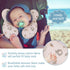 Baby Travel Pillow Upgraded, Soft Baby Head Support Pillow for Newborn Toddler, Babies Neck Car Seat, Pushchair