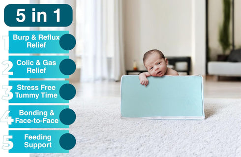 bebon Tummy Baby Time Prop Pillow for Neck and Shoulder Strength Growth Helpful Newborn Infant Nursing Essential