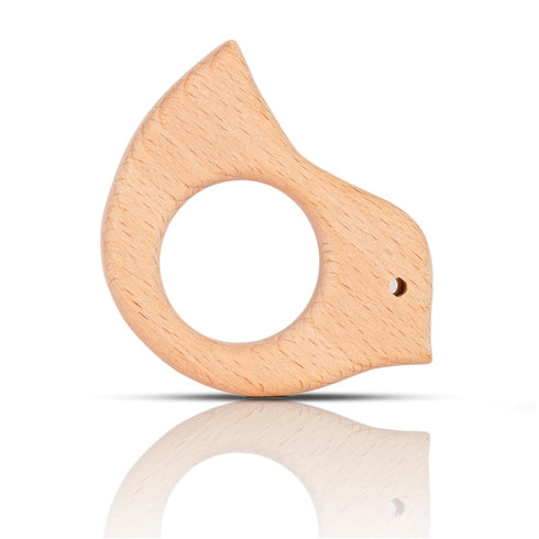 12 Pcs Teething Toys for Babies, Natural Wooden Teething Rings, Handmade Hanging Ring Set, Pain Relief for Infants