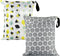 yuntop 2Pcs Waterproof Reusable Wet & Dry Bag for Baby Cloth Diaper Gym