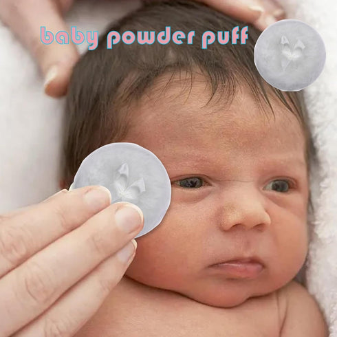 Generic Baby Powder Puff - Soft Skin-Friendly Body Powder Applicator | Portable Round Face Body Puff, Dustproof Powder