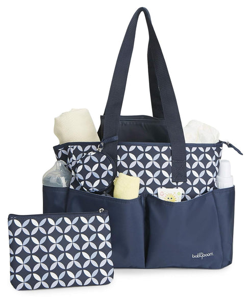 Baby Boom 4Piece Set, Ivy Tote Diaper Bag Navy, One Size