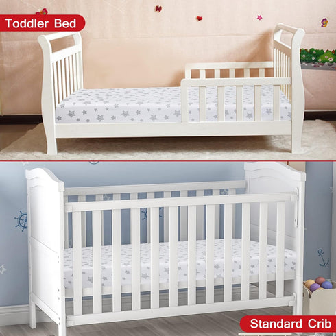 2 Pack, Crib Sheets for Boys or Girls Fitted Crib Sheet for Standard Size Crib and Toddler Mattresses, Soft