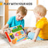 1 2 3 Montessori Busy Board for Toddlers, Wooden Sensory Toys, Preschool Learning Activities for Fine Motor Skills
