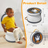 30 Portable Potty Chair for Toddlers with Splash-Proof Design, Foldable Travel Potty with Bag & Refills - Kids Toilet