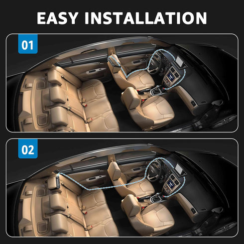 Baby Car Camera - HD Display Baby Car Mirror with Night Vision Feature, 4.3 inch Monitor for Rear Facing Baby