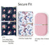 AMROSE 3 Pack Easy Care Changing Pad Covers, Ultra Soft Microfiber Diaper Change Table Sheets for Baby Girls, Floral