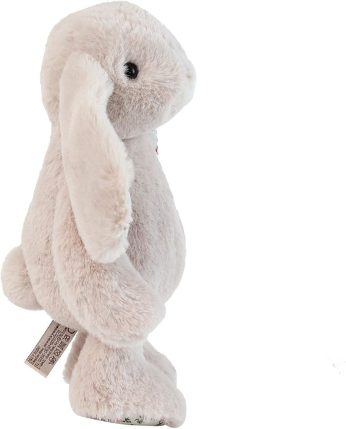 DILLY DUDU 10-InchBeige Blossom Bunny Rabbit Stuffed Animal Plush Toy Best Gifts