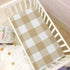 J JOYSAY Bed,39 27 Khaki Buffalo Plaid Check Fitted Crib Sheet for Boys Girls Baby Crib Sheet Crib Mattress Sheet Baby