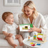 6-12 6-12 1 Toyssa Wooden Montessori Toys for Babies months with Rainbow Color and Mirror Spinning Drum/Baby Shape