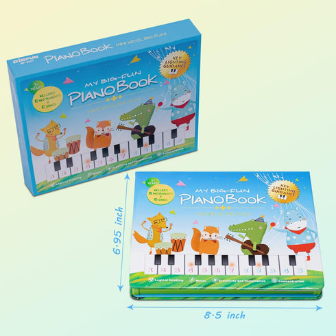 3 4 5 6 Toddler Toys Piano Keyboard with Book - Educational Musical Toys for Kids Ages Year Old Boy and Girl Gifts