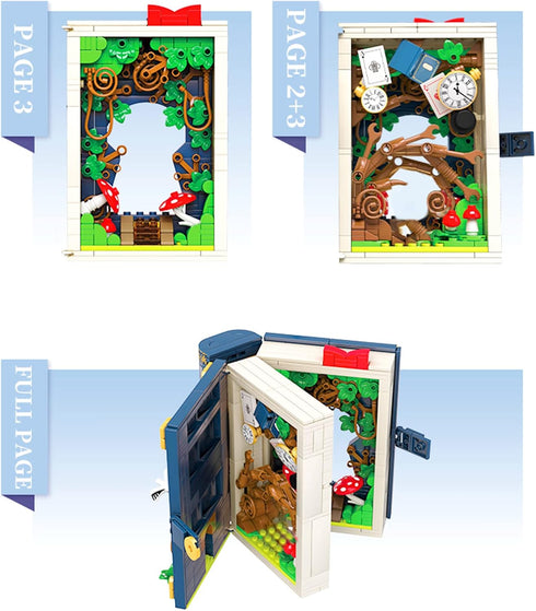 Fairytale Book Building Blocks Set - Educational Toys, Building Toys Gift for Birthday, Christmas, New Year