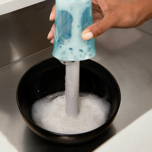 The First Years Suds Baby Bottle Washer, includes Built-in Baby Bottle Brush for Cleaning
