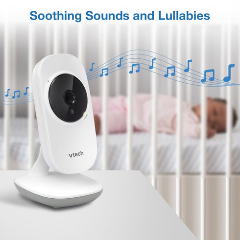 VM819 2.8 2-Way VTech Baby Monitor with Camera and Audio, Screen Portable Baby Camera, Night Vision, Audio, Temperature