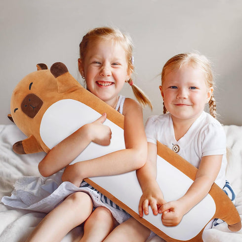 Animal,33.5 Large Capybara Stuffed Long Capybara Plush,Cute Plushies Animal Body Pillow,Kawaii Big Plush Toy Animals