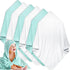Chumia 6 Pack Baby Bath Towel, Coral Fleece Soft Absorbent Newborn Hooded Towel 30 x 30 Inch for Babies