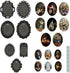 1/12 7pcs 14 Set iLAND Scale Accessories of Tiny Frames with Miniature Pictures for Dollhouse Miniatures Dcor Also Elf