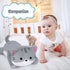 18in Weighted Stuffed Animals Cat Plush - Kawaii Gray Cat Plush Toy, Soft Throw Pillow for Kids