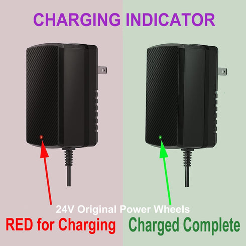 24V Charger for Kids Ride On Car Toys, Universal Charger for Wrangler SUV Kid Trax Dynacraft Toy Car