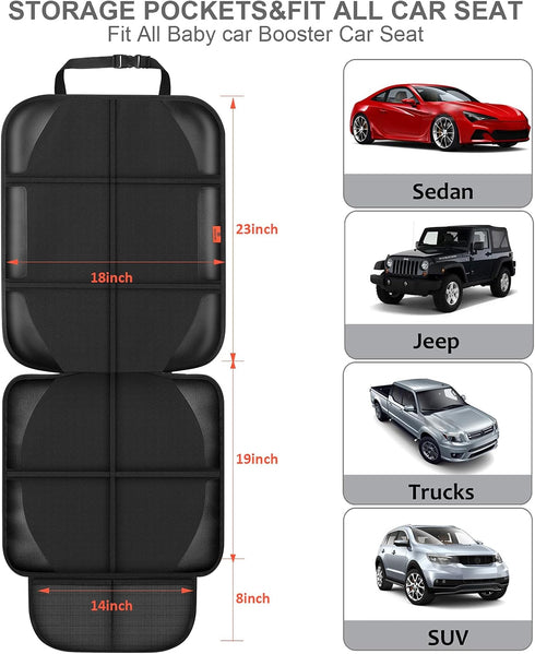 600D 2 (2 Pack) XHYANG Car Seat Protector,Auto Car Seat Protectors Baby Carseat Waterproof & Durable Fabric for Child