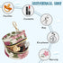 PYBUG Rose Round Pacifier Storage Case, Polyester & TPU Lined with Hook Buckle, Pacifier Container Box for Baby