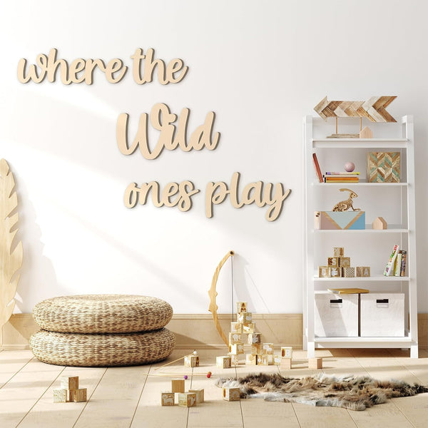 Kigley 5 Pcs Playroom Wall Decor 15.4" x 18" 3D Where The