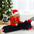 Long Axolotl Stuffed Animal, Soft Plush Body Pillow, Cute Gifts for Kids, Girlfriend (Black & Red, 110cm)