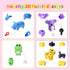 Kaemi 64Pcs Animal Erasers for Kids, 3D Puzzle Erasers, Bulk Pets Toys for Party Favors and Games