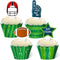 48pcs Football Cupcake Topper Wrapper Party Supplies for Sports Game Day SUPER BOWL Sunday