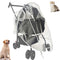 KIMILEAY Unisize Pet Stroller Rain Cover, EVA Transparent Waterproof & Windproof Cover for