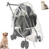 KIMILEAY Unisize Pet Stroller Rain Cover, EVA Transparent Waterproof & Windproof Cover for